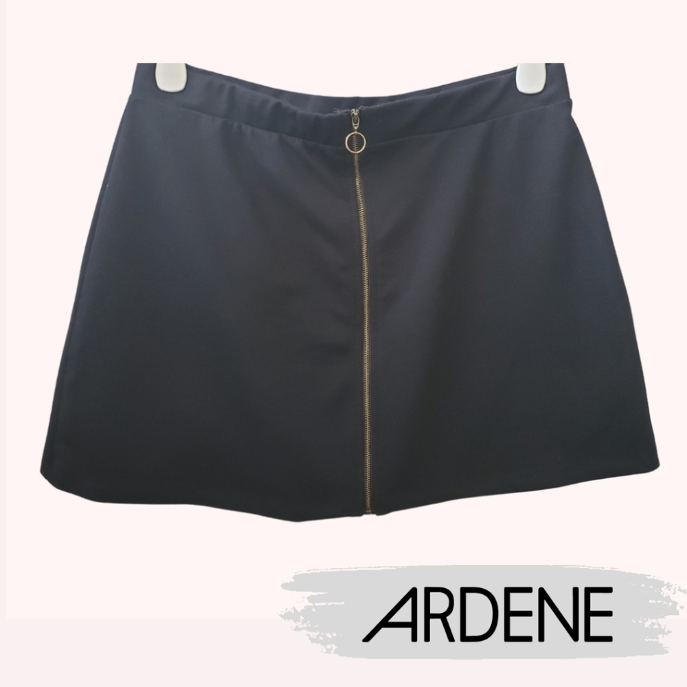 💐3 for $25💐 Ardene Black A-line Zip Up Mini Skirt